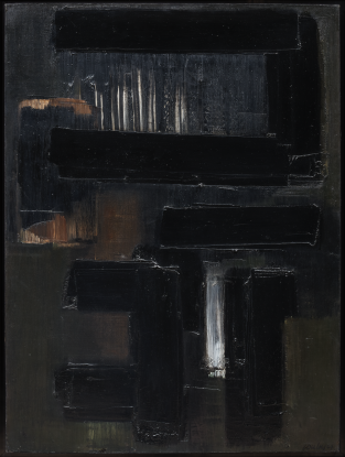 Pierre Soulages, Peinture 81 x 60 cm, 20 Juin 1956, 